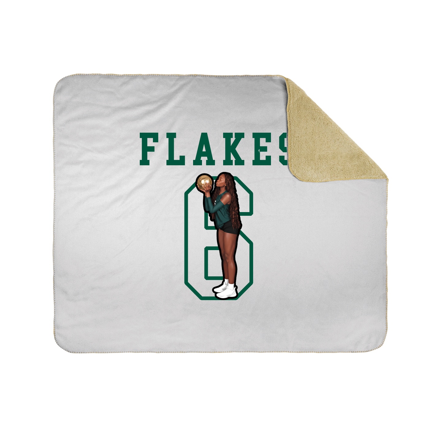 Throw Blanket — Shirsey in White