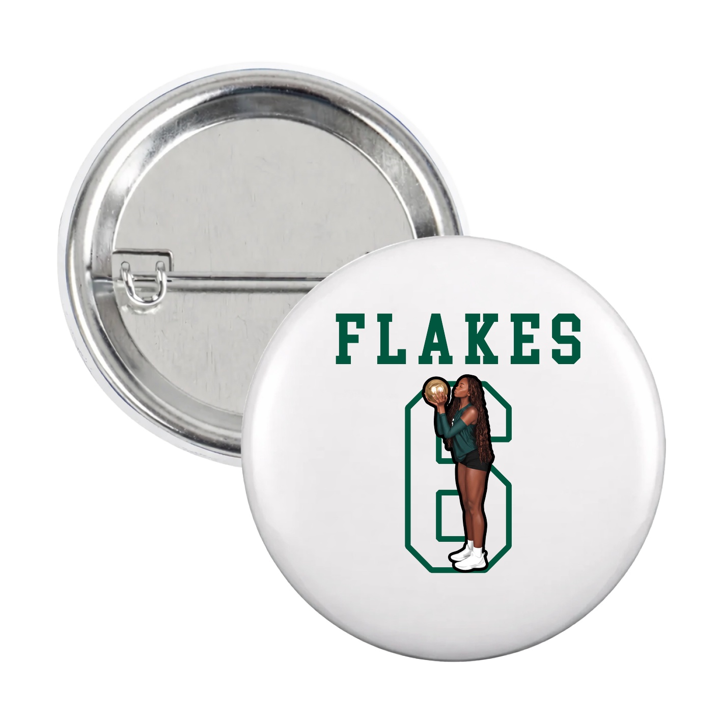 Game Day Button — Shirsey in White