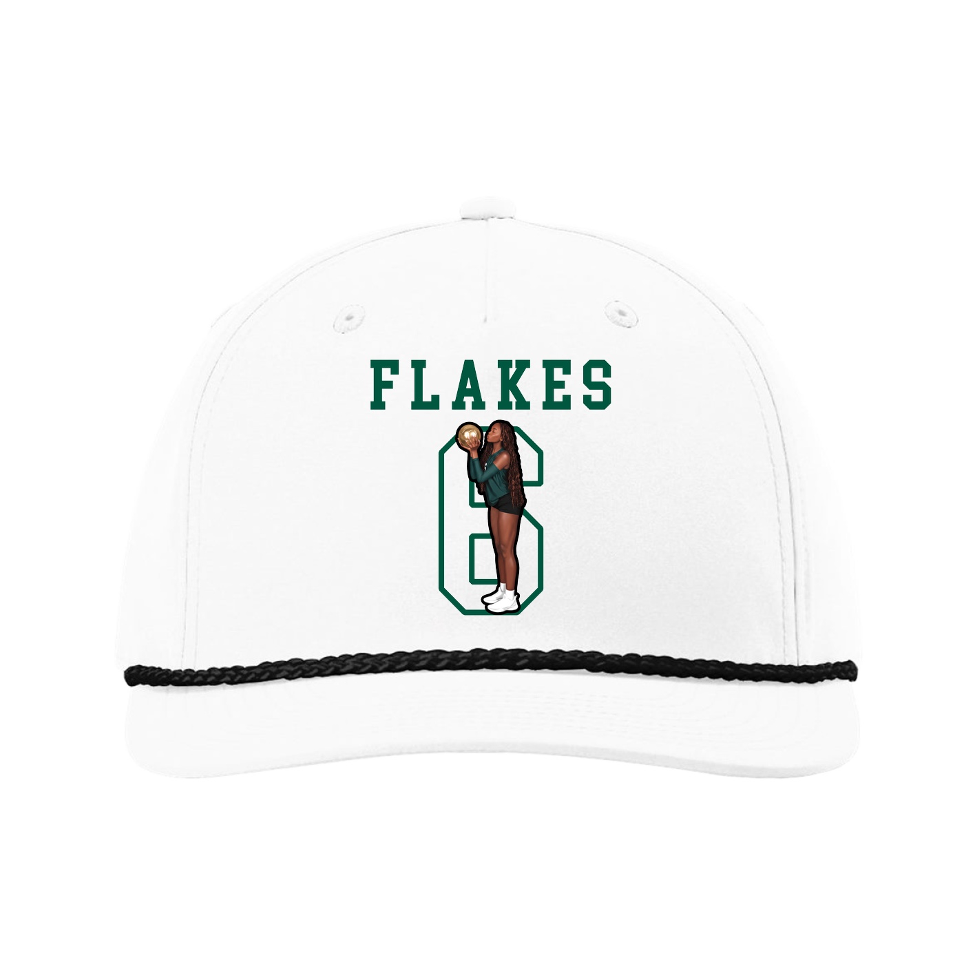 Five-Panel Classic Rope Cap — Shirsey in White