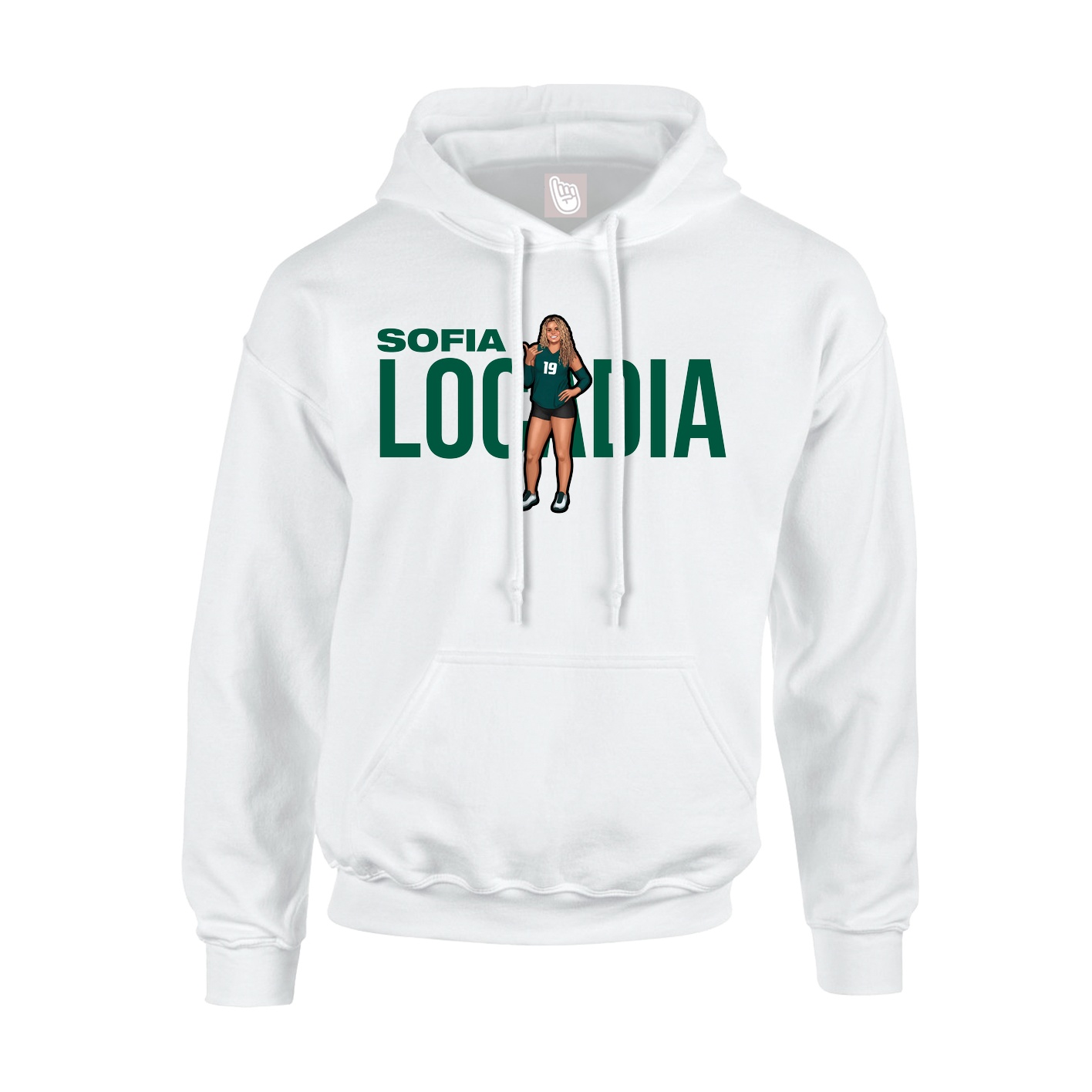 Hoodie — Player Name in White