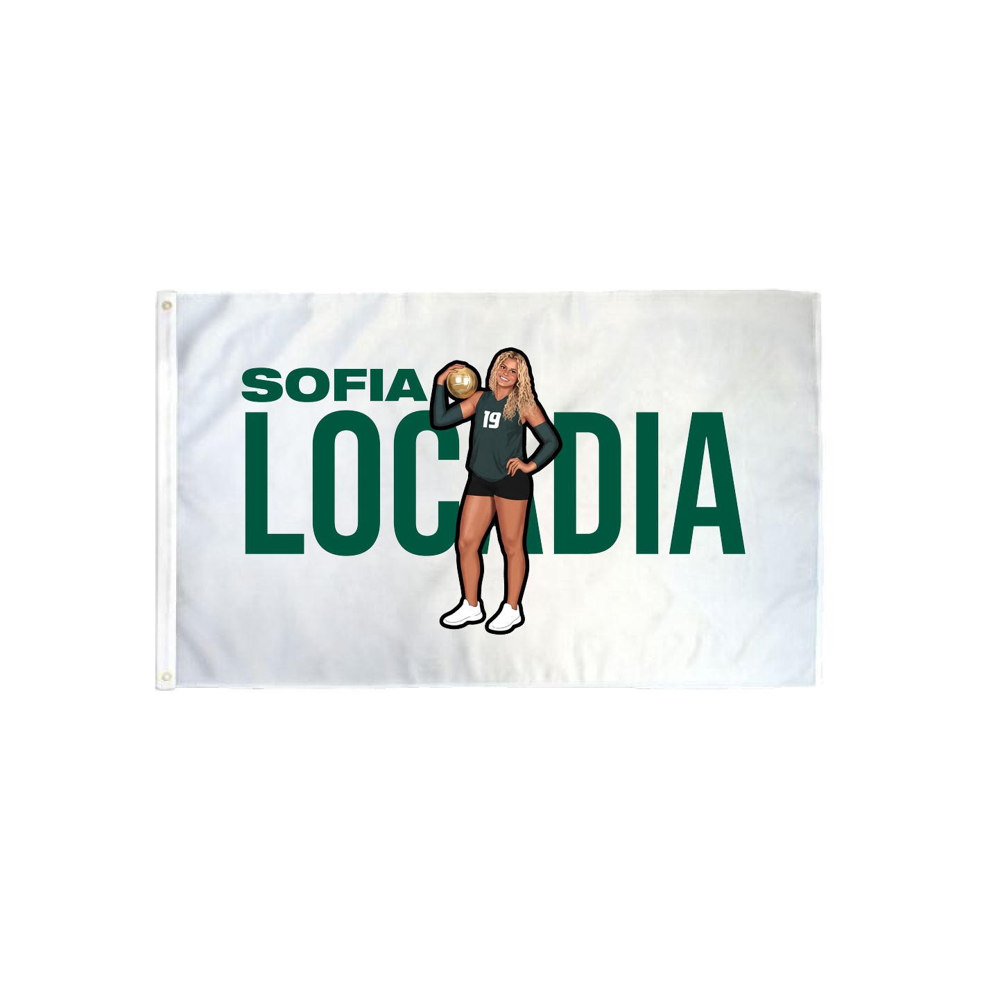 3x5 Flag — Player Name in Classic