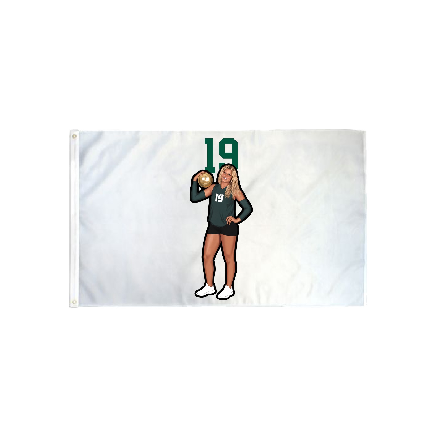 3x5 Flag — Number Top in Classic