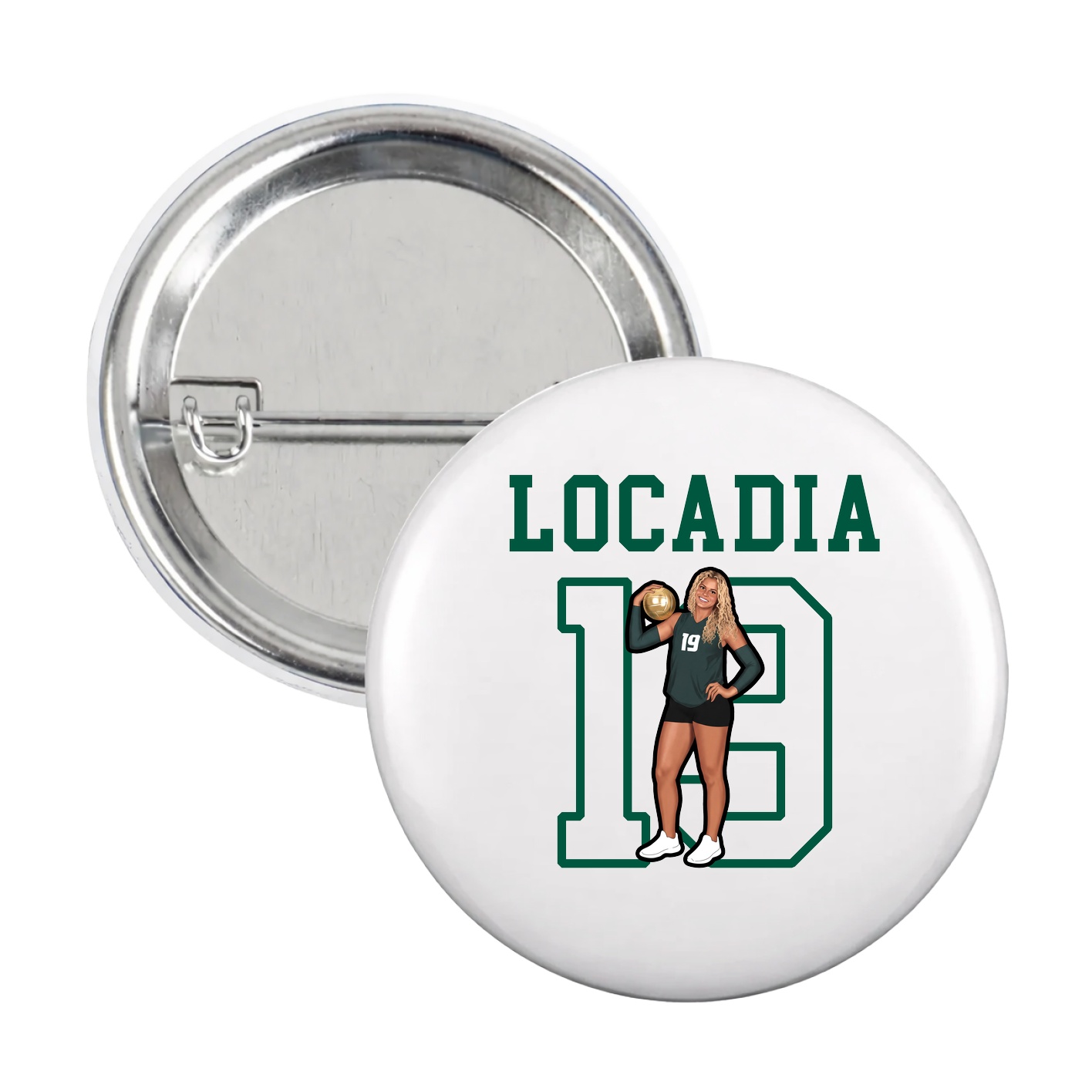 Game Day Button — Shirsey in White