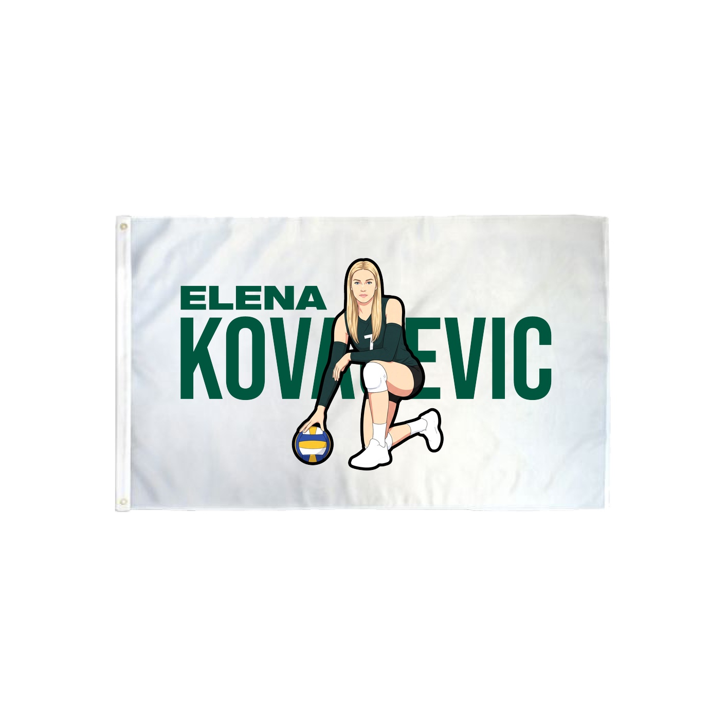 3x5 Flag — Player Name in Classic