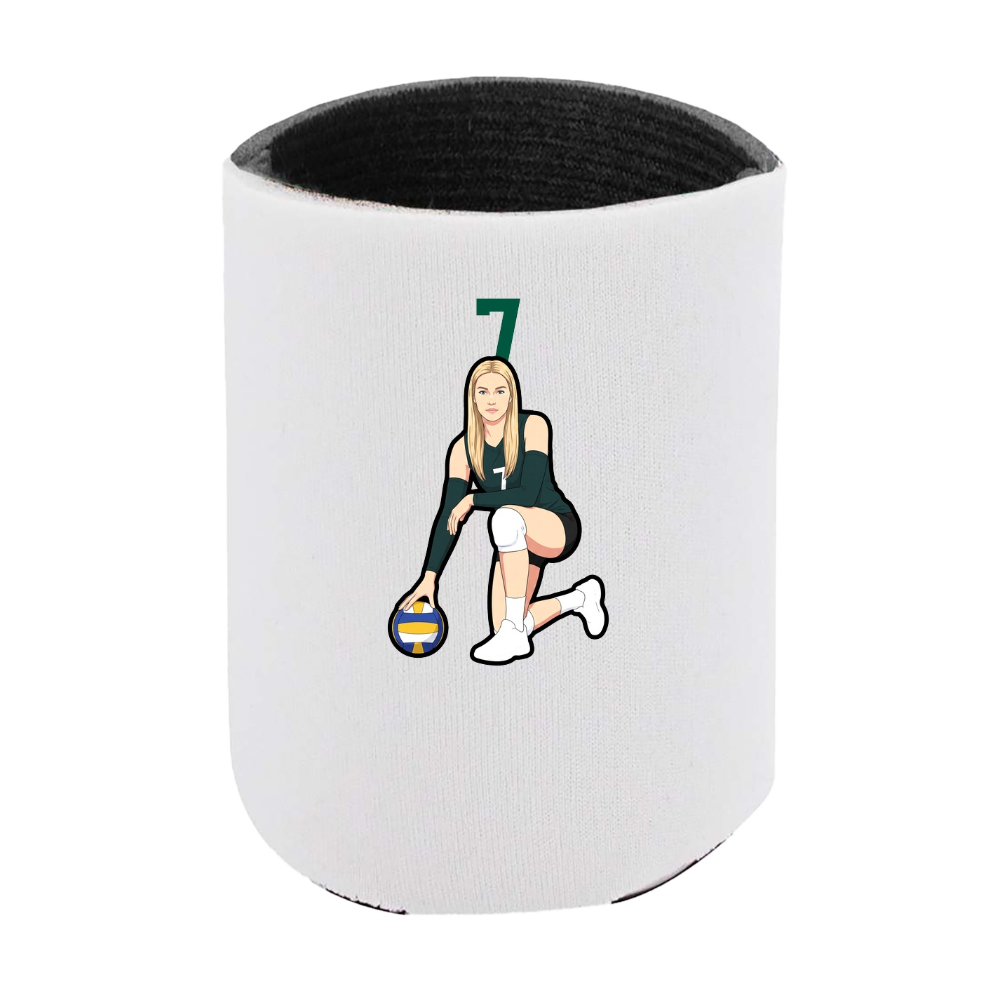 Can Holder — Number Top in White