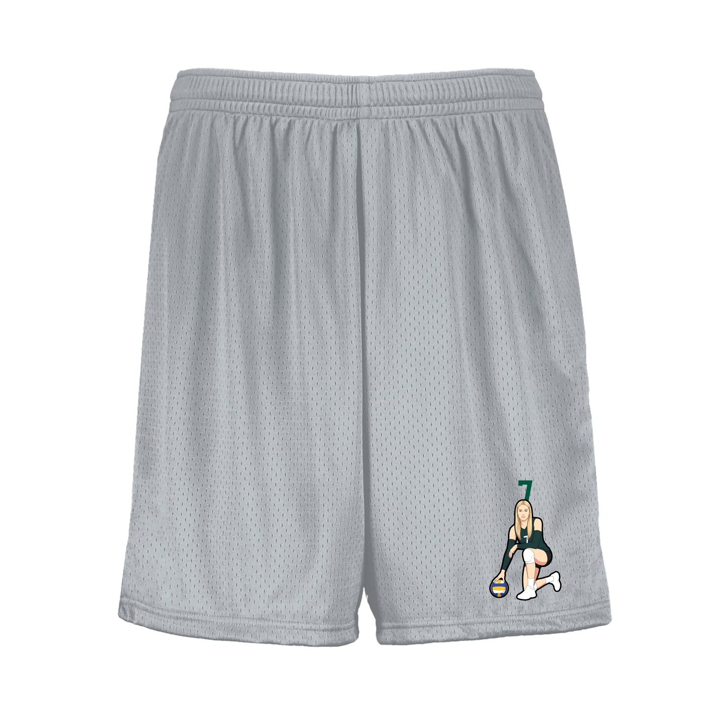 Shorts — Number Top in Silver