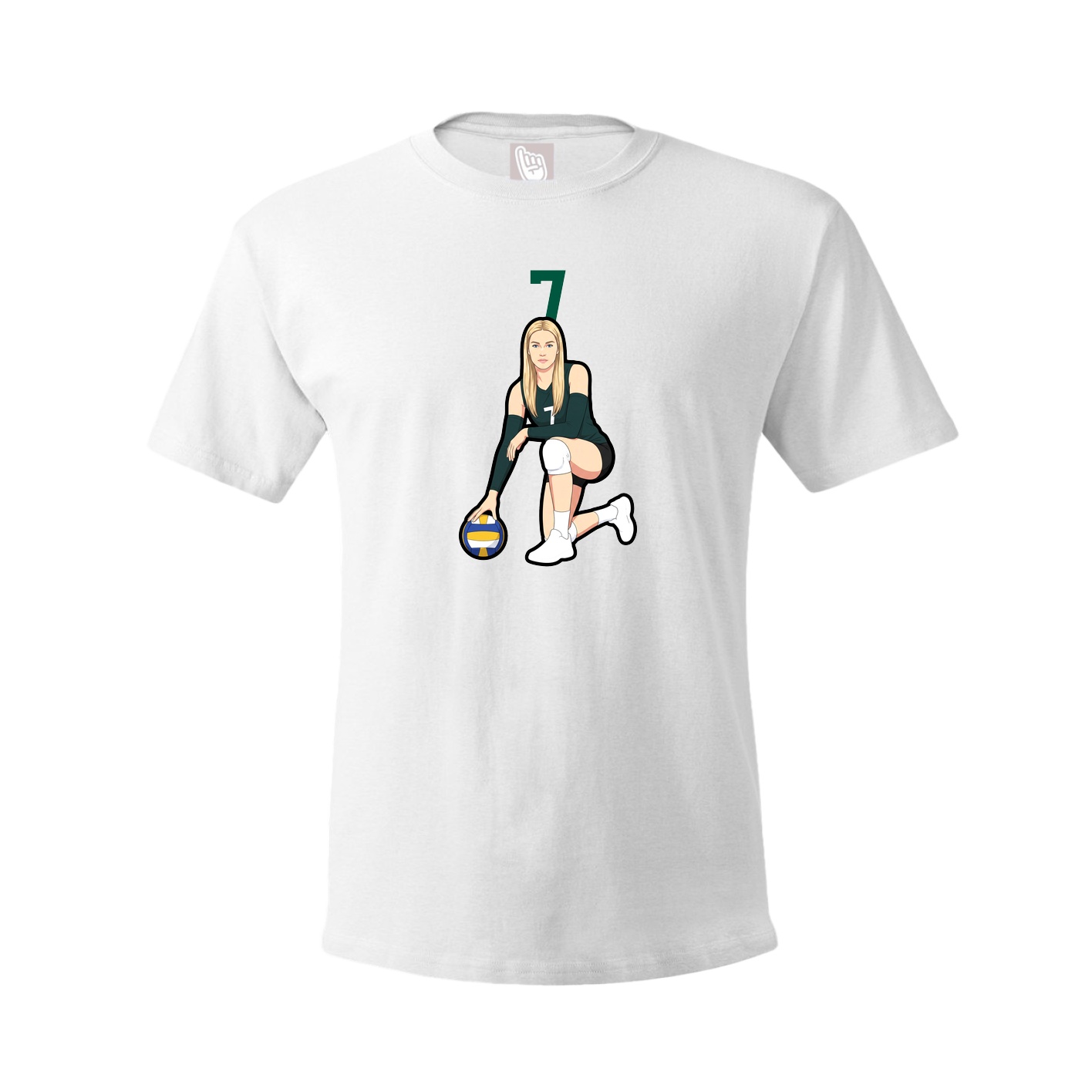 Tee — Number Top in White
