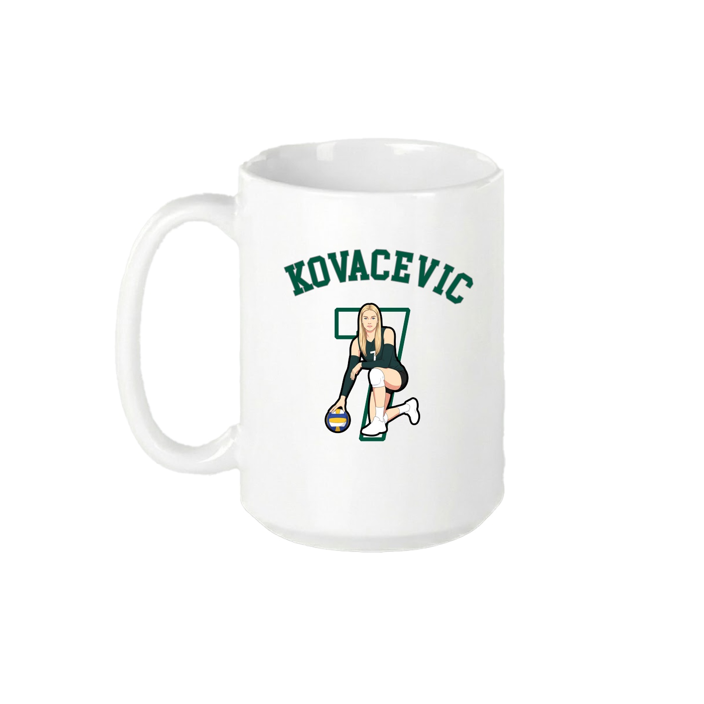 15oz Coffee Mug — Shirsey Arch in White