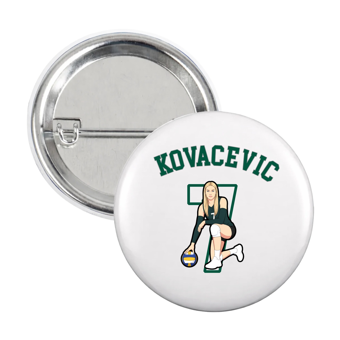 Game Day Button — Shirsey Arch in White