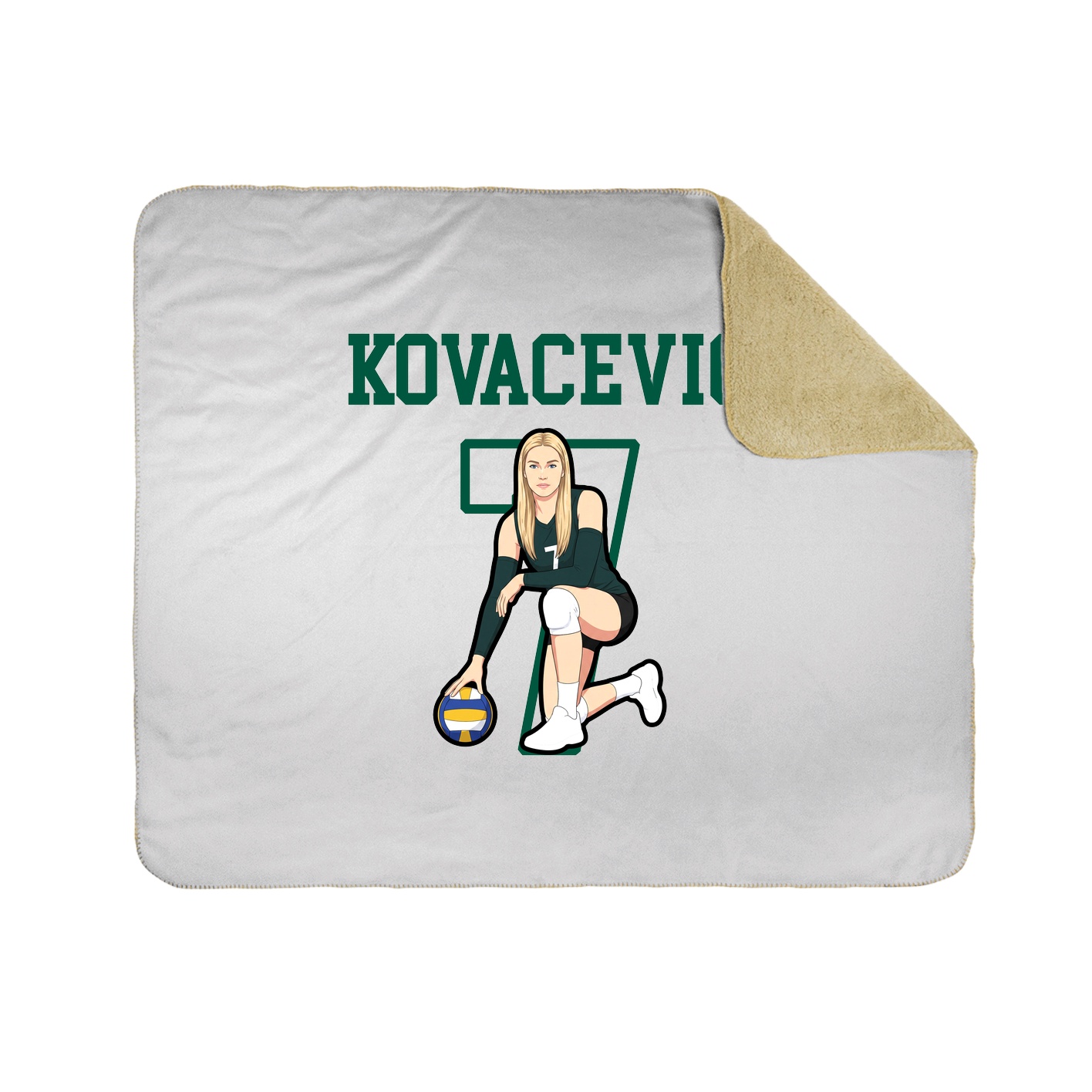 Throw Blanket — Shirsey in White