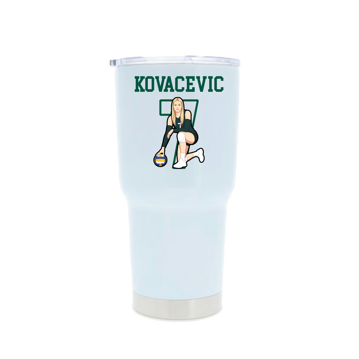 30oz Stainless Steel Tumbler — Shirsey in White