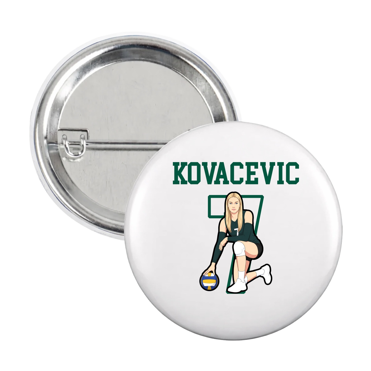 Game Day Button — Shirsey in White