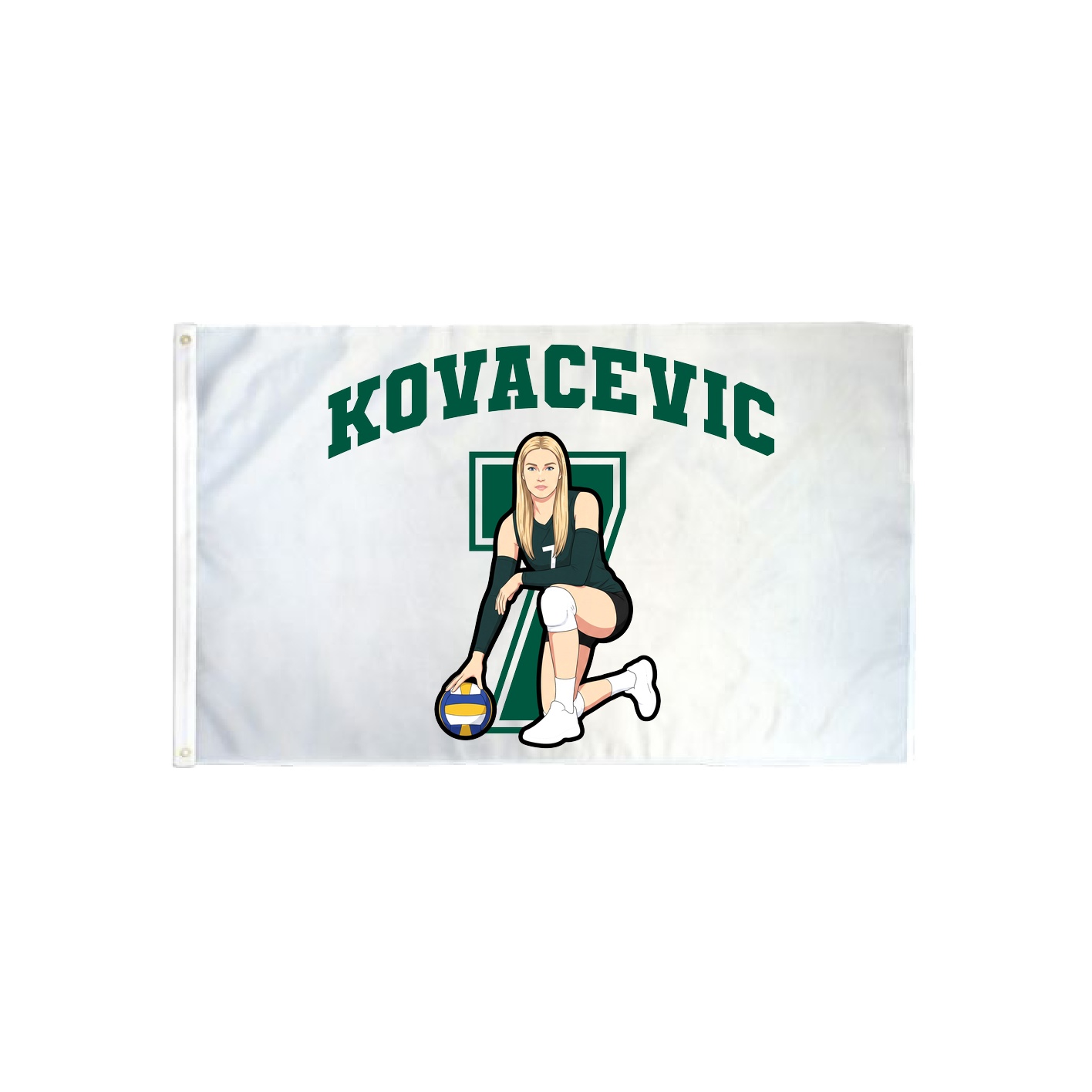 3x5 Flag — Number in Classic