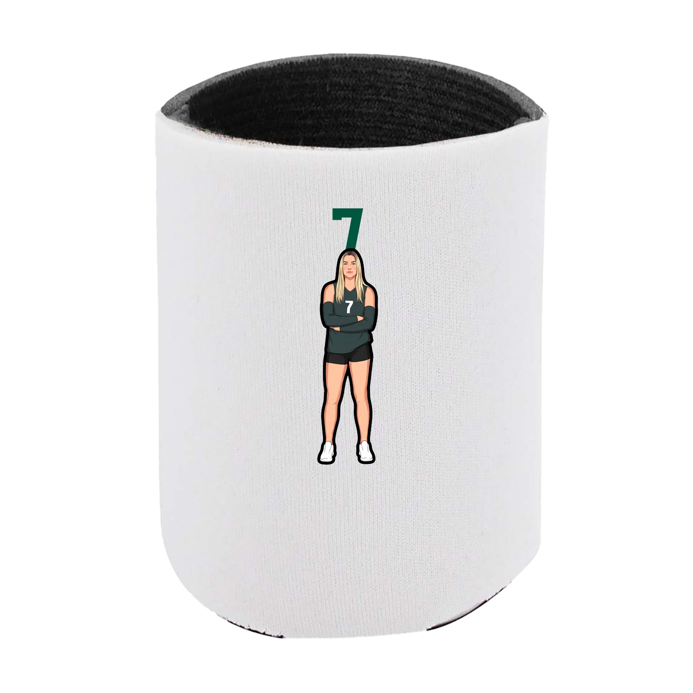 Can Holder — Number Top in White