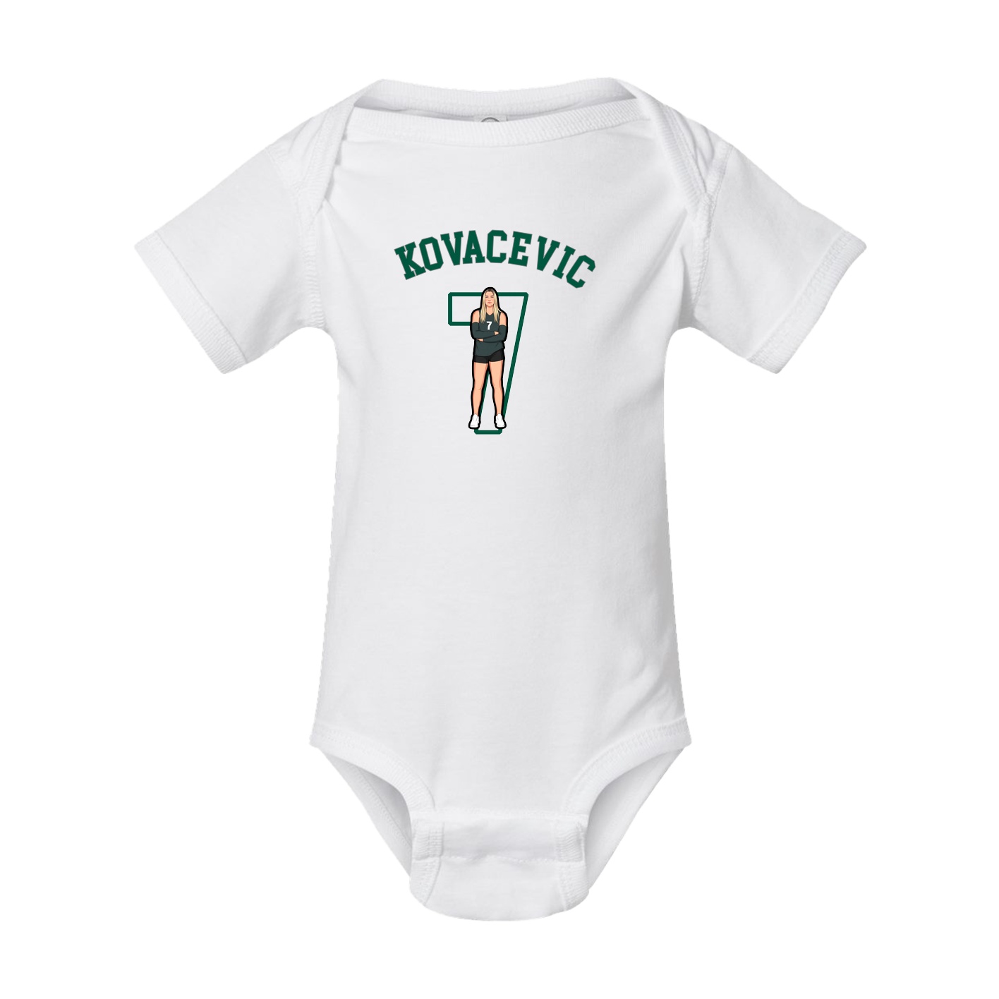 Baby Onesie — Shirsey Arch in White