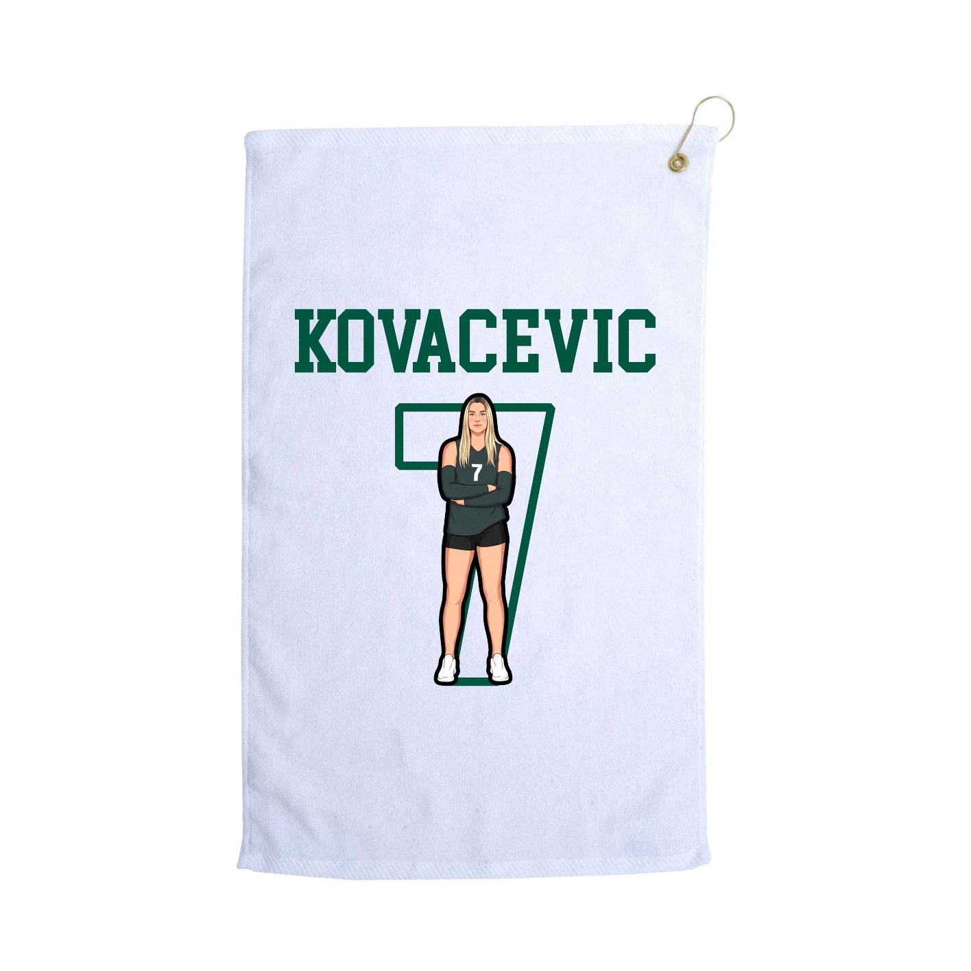 Golf Towel — Shirsey in White