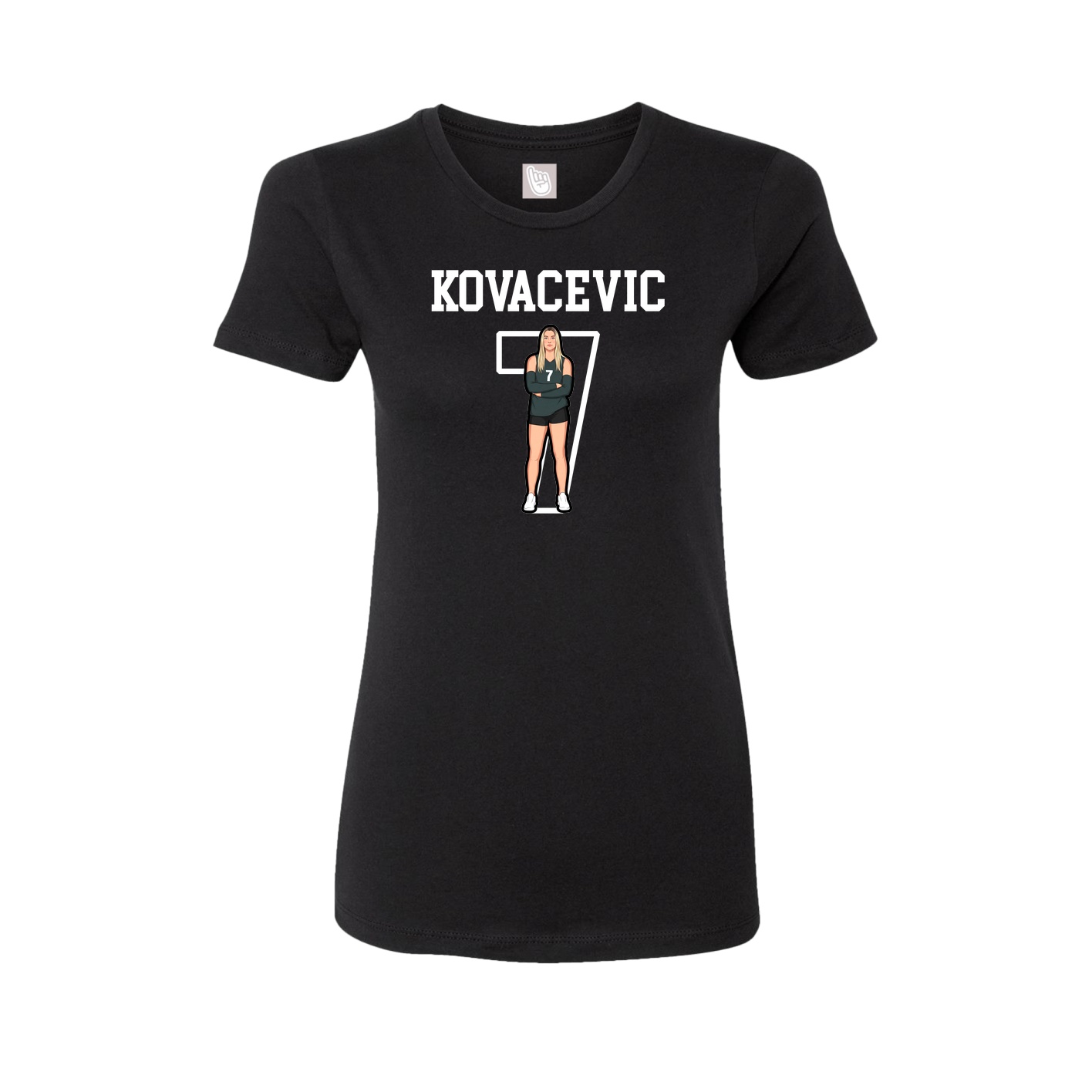 Fitted Women's Tee — Shirsey in Black