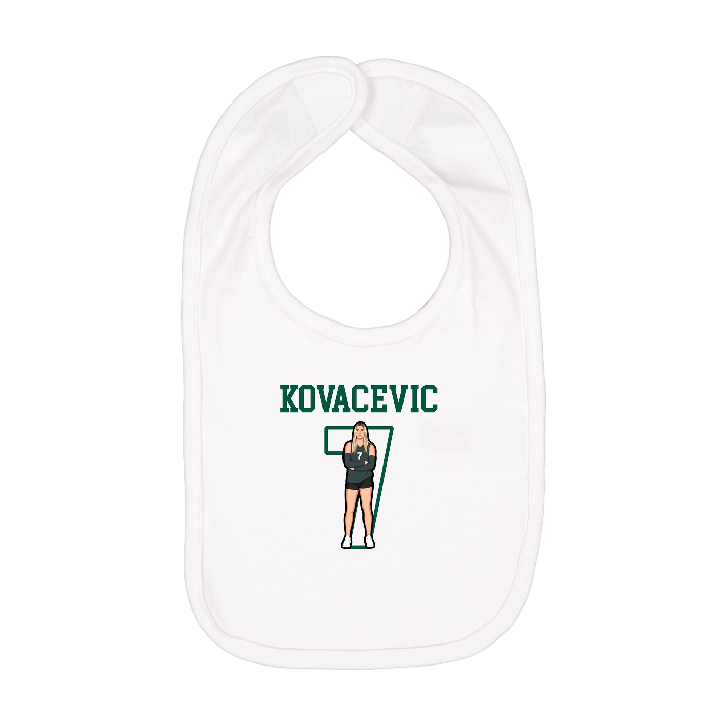 Infant Bib — Shirsey in White