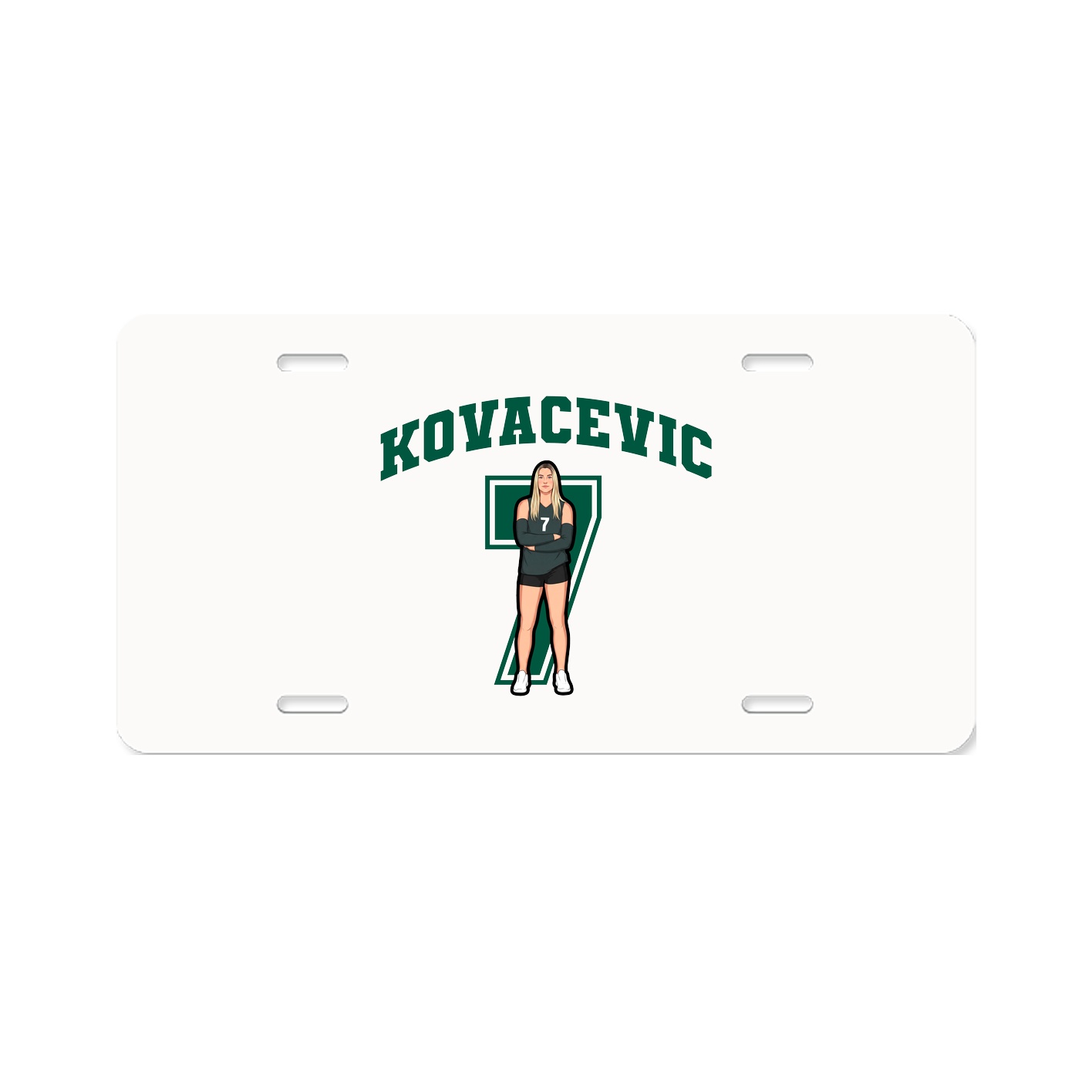 License Plate — Number in Classic