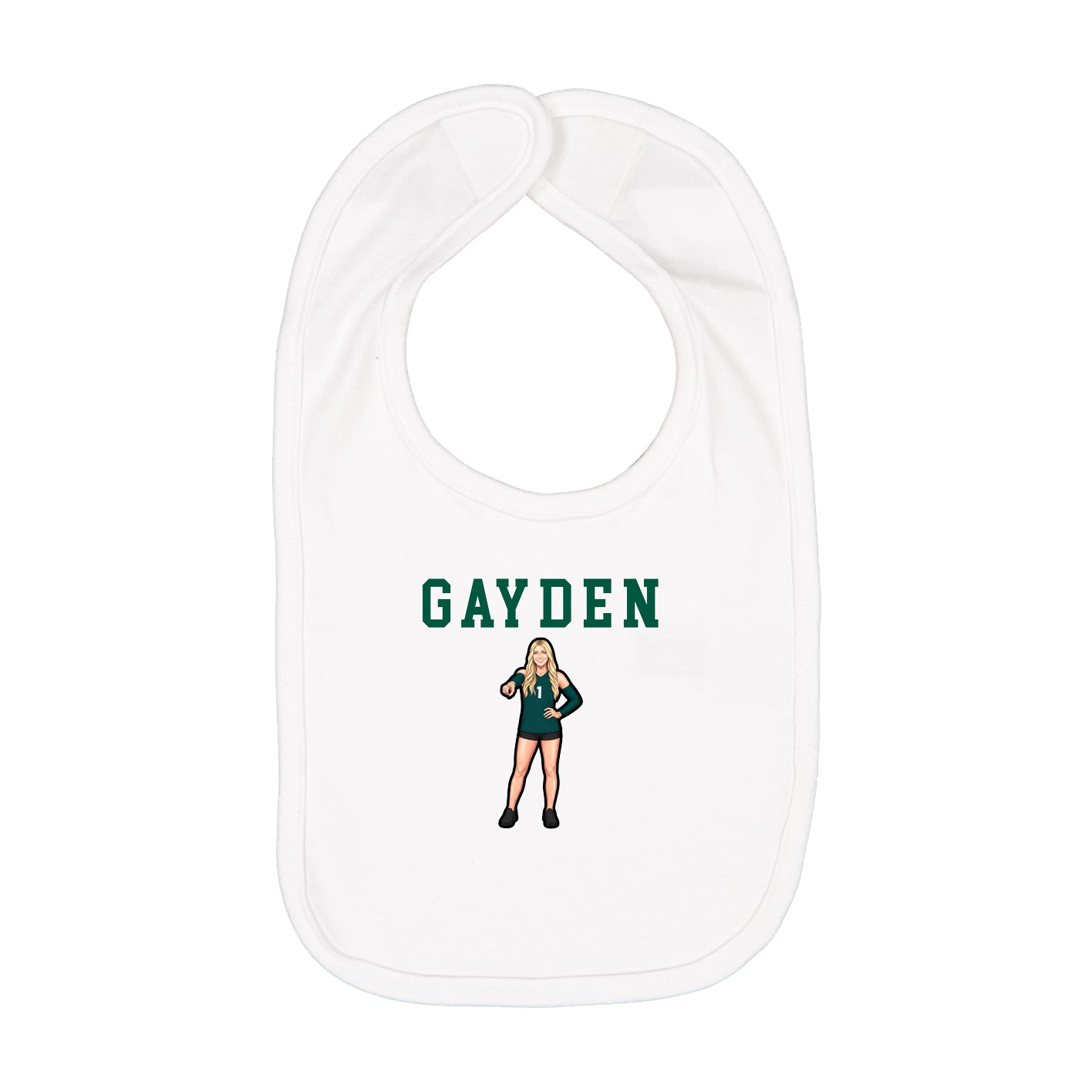 Infant Bib — Shirsey in White