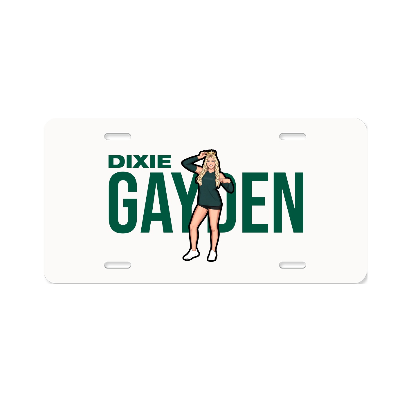License Plate — Player Name in Classic