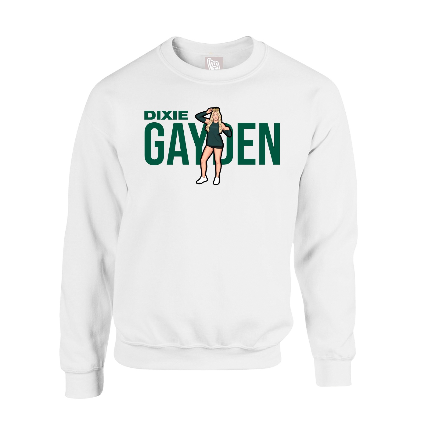 Fleece Crew — Player Name in White