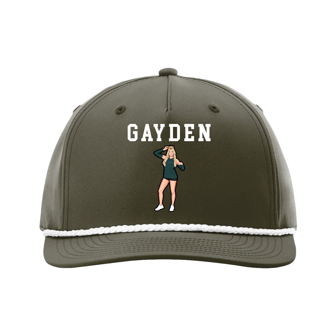 Five-Panel Classic Rope Cap — Shirsey in Green