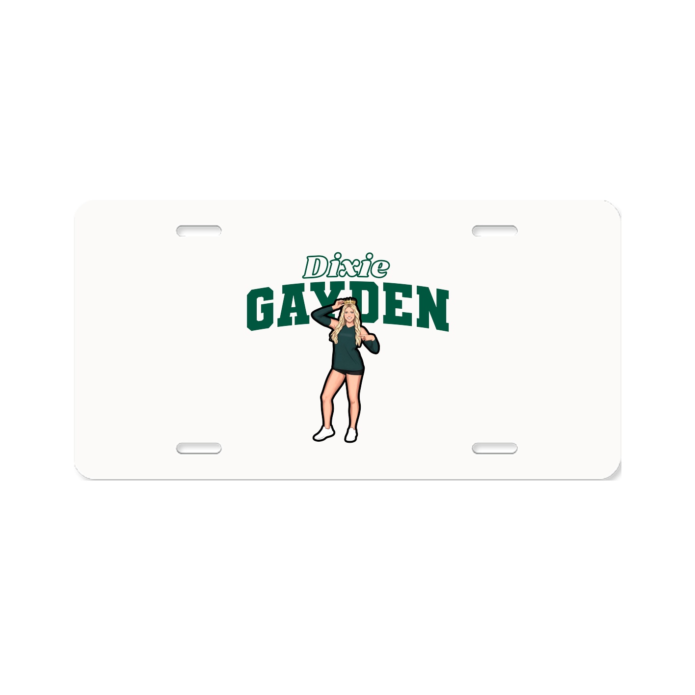 License Plate — Name Arch in Classic