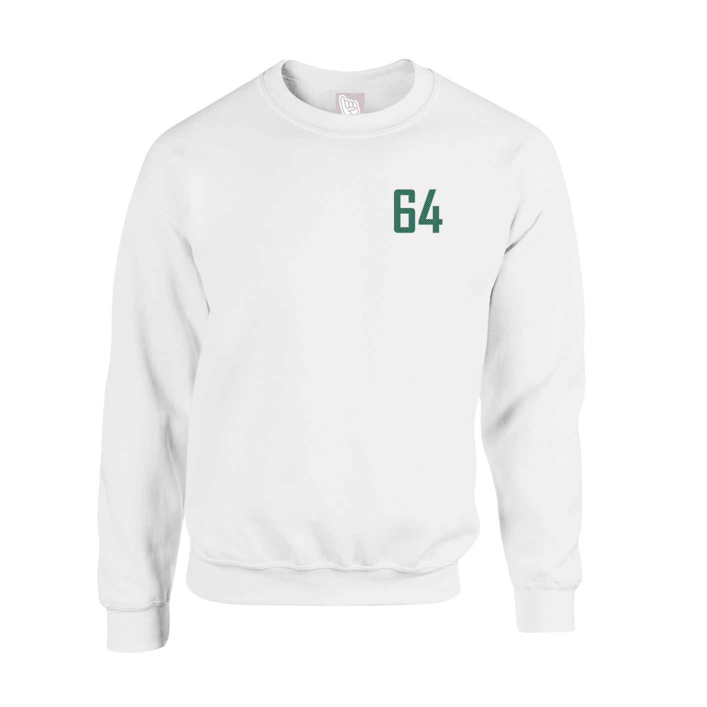 Fleece Crew — Front Shirsy in White