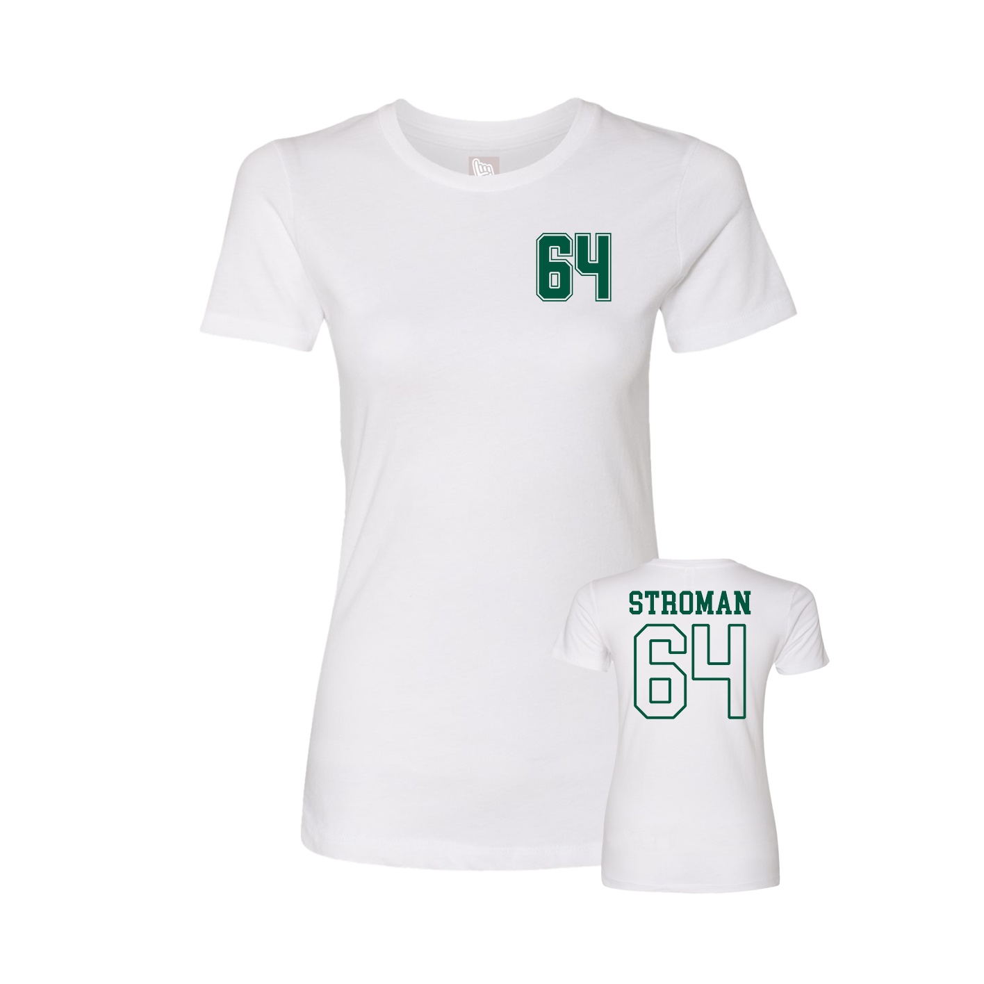 Womens Tee — Chest Back in White