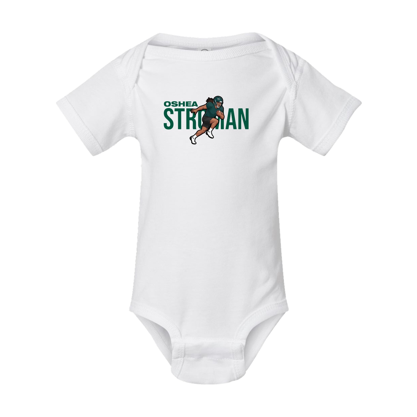 Baby Onesie — Player Name in White