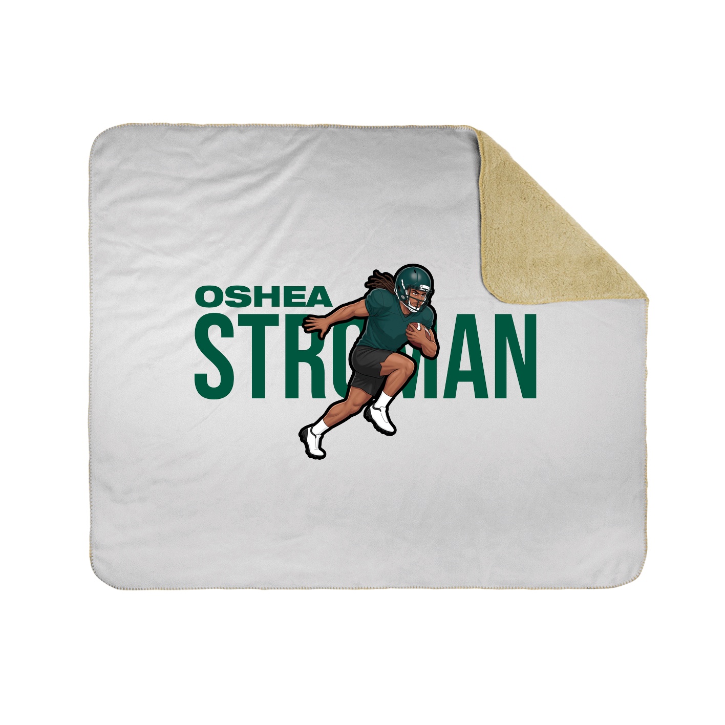 Throw Blanket — Player Name in White