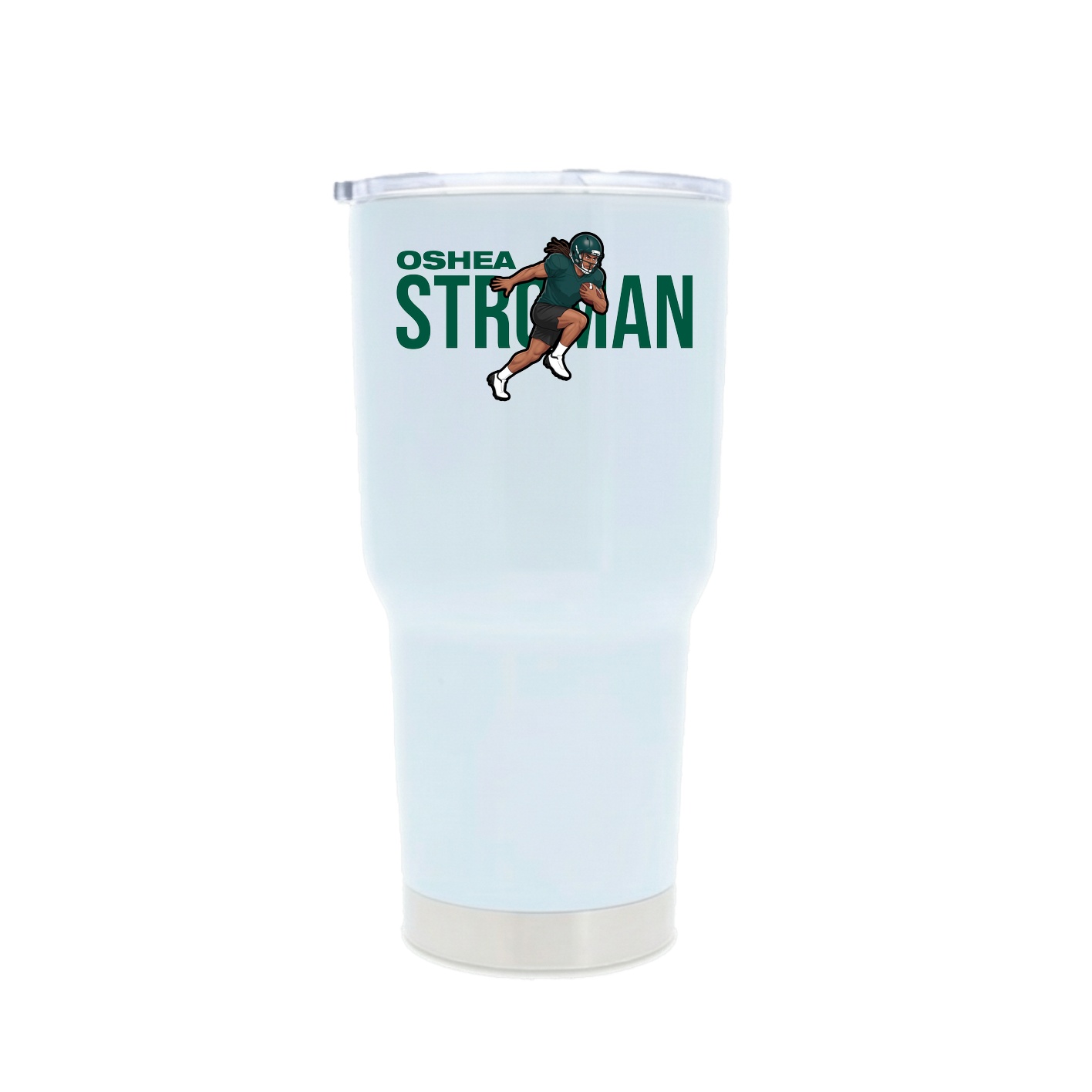 30oz Stainless Steel Tumbler — Player Name in White