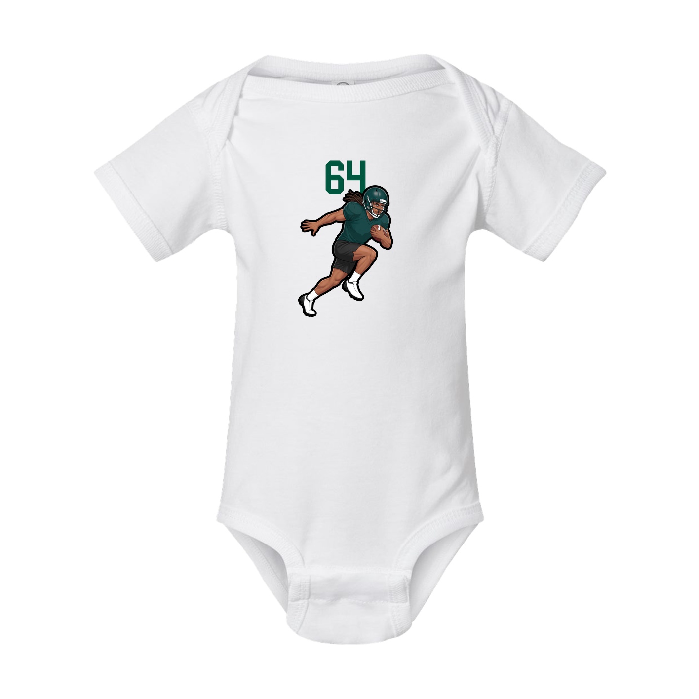 Baby Onesie — Number Top in White