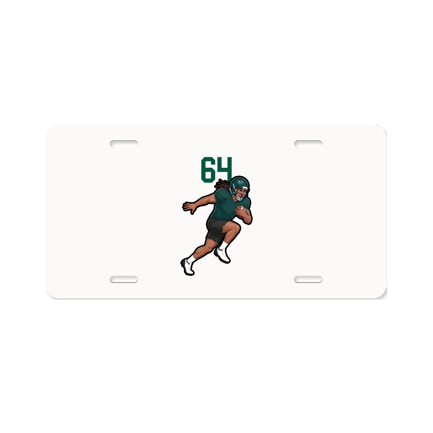 License Plate — Number Top in Classic