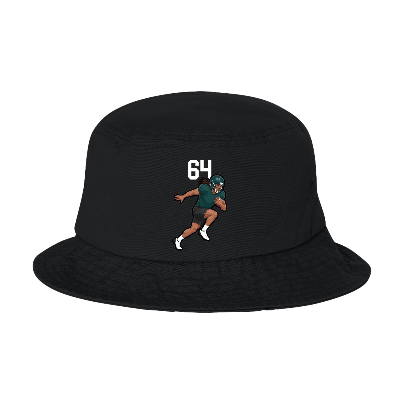 Bucket Cap — Number Top in Black