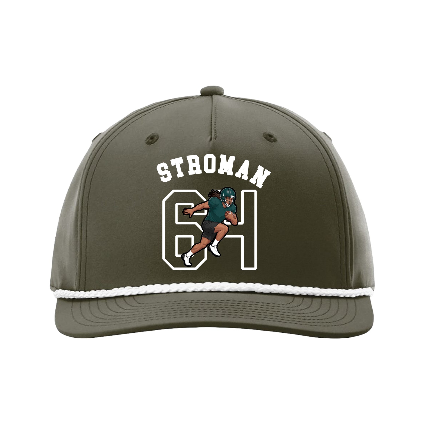 Five-Panel Classic Rope Cap — Shirsey Arch in Green