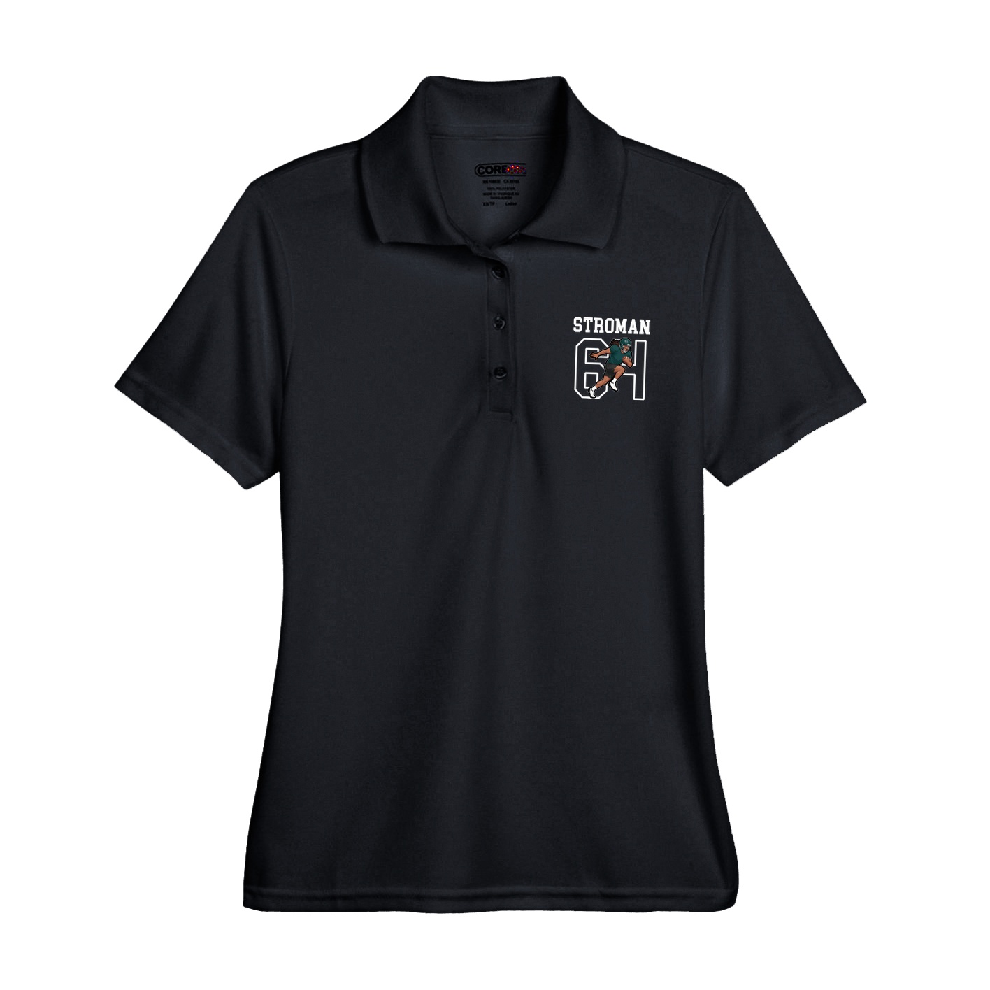 Womens Performance Polo — Shirsey in Black