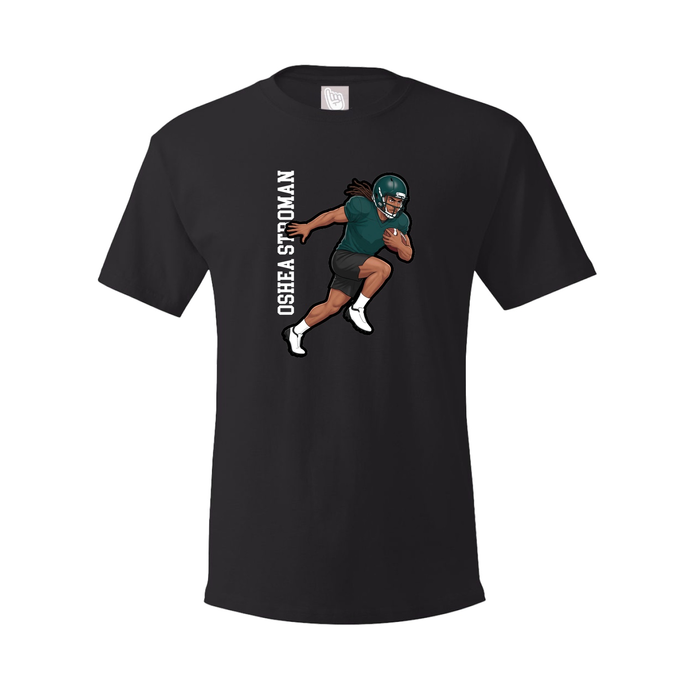 Tee — Name Vertical in Black