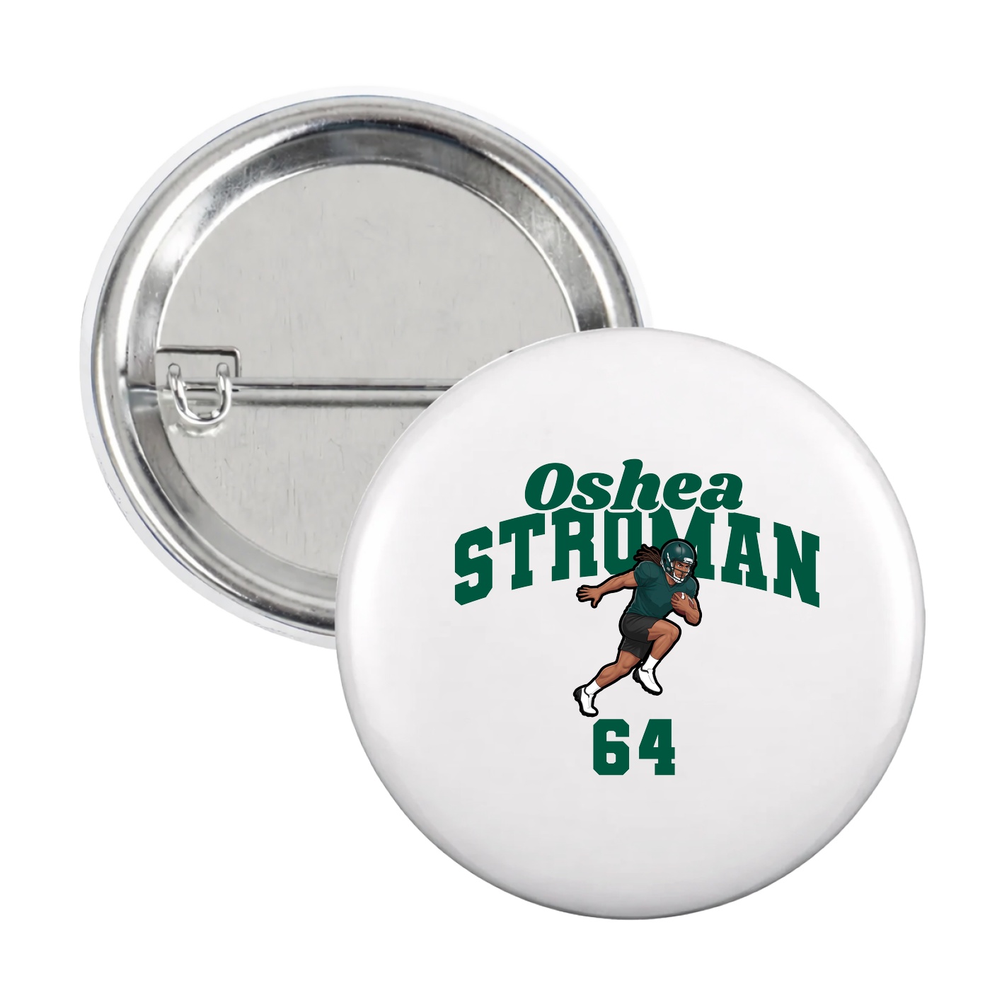 Game Day Button — Signature Arch in White