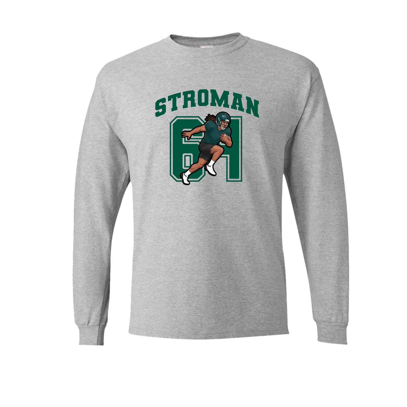 Long Sleeve Tee — Number in Grey