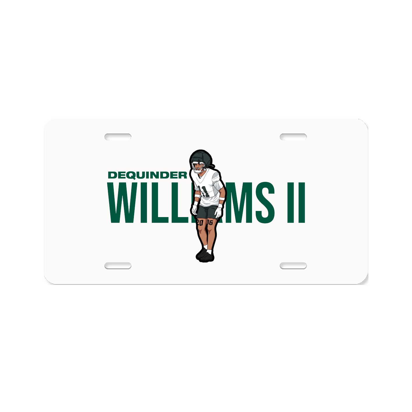 License Plate — Player Name in Classic