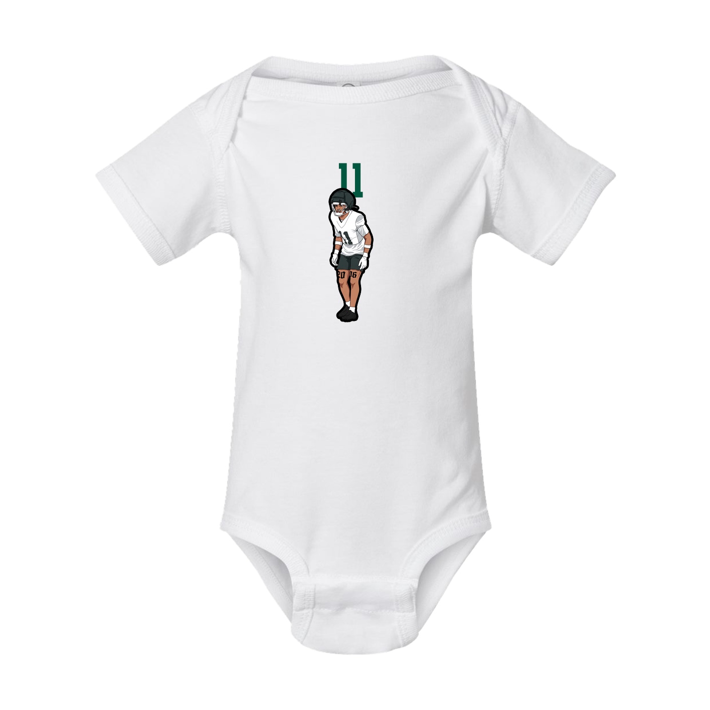 Baby Onesie — Number Top in White