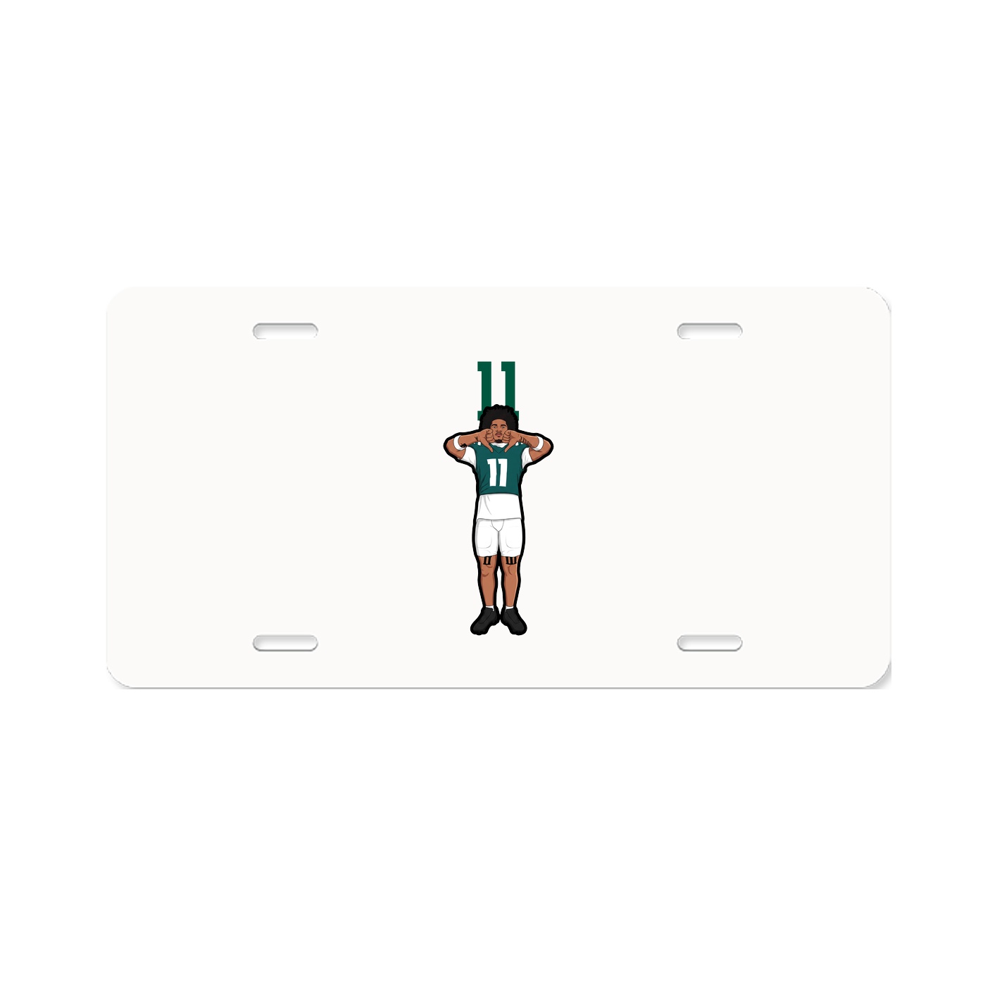 License Plate — Number Top in Classic