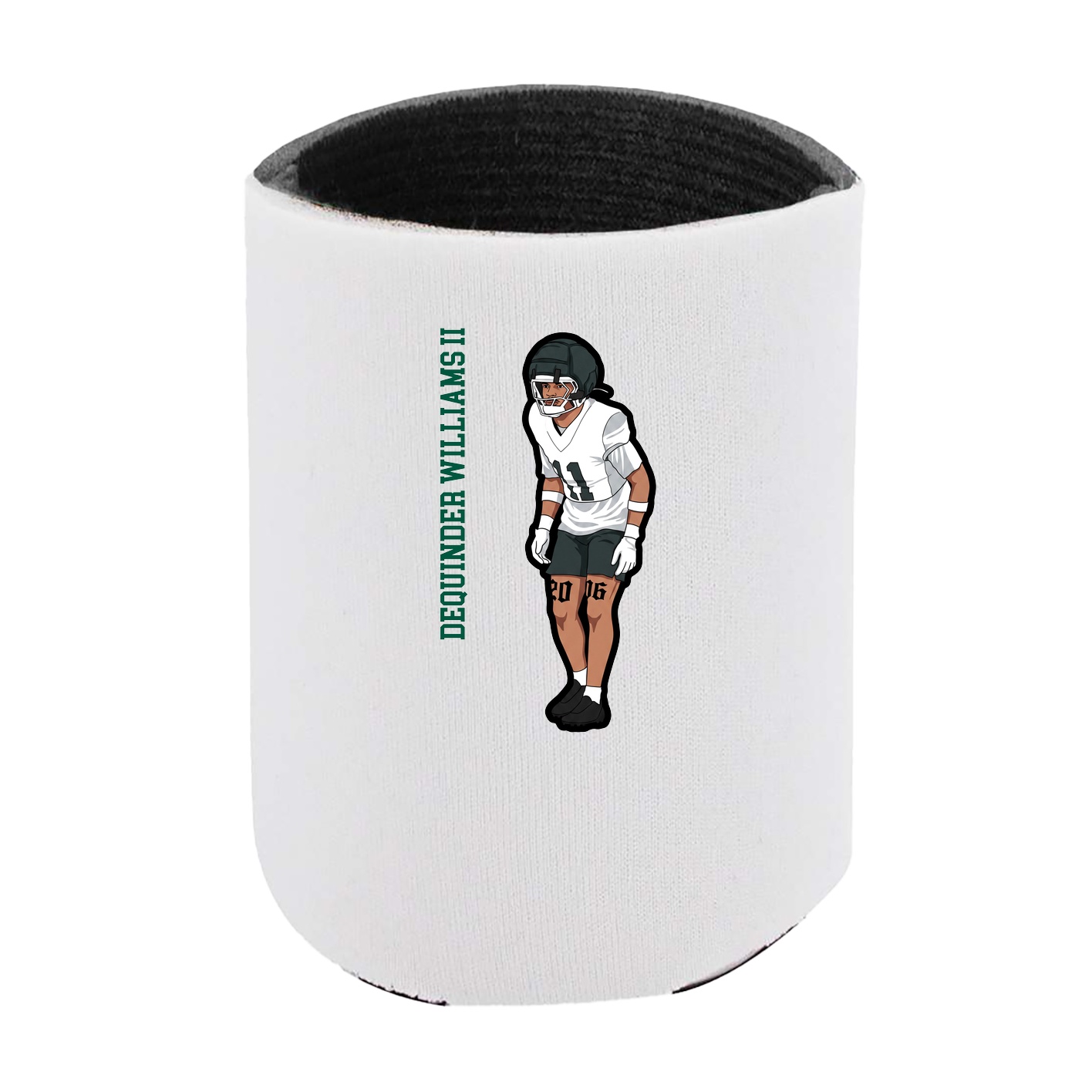 Can Holder — Name Vertical in White