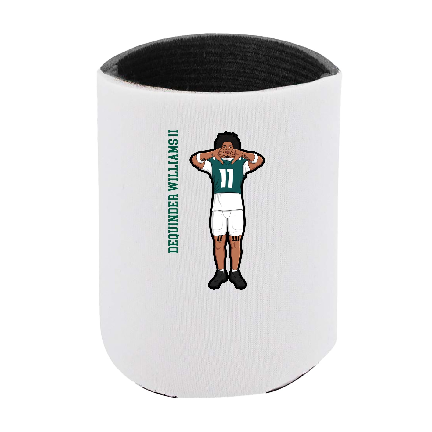 Can Holder — Name Vertical in White