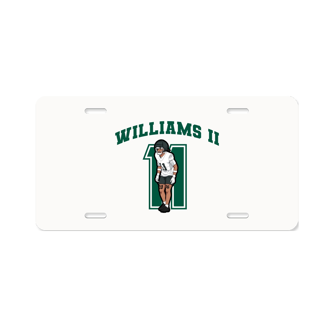 License Plate — Number in Classic