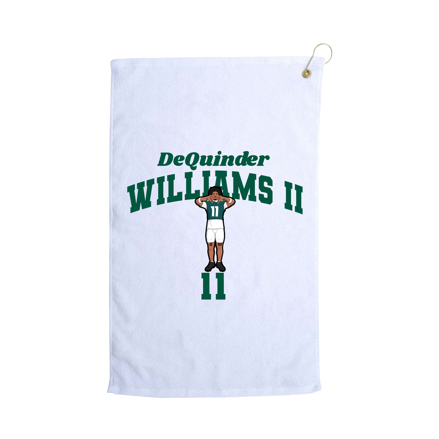 Golf Towel — Signature Arch in White