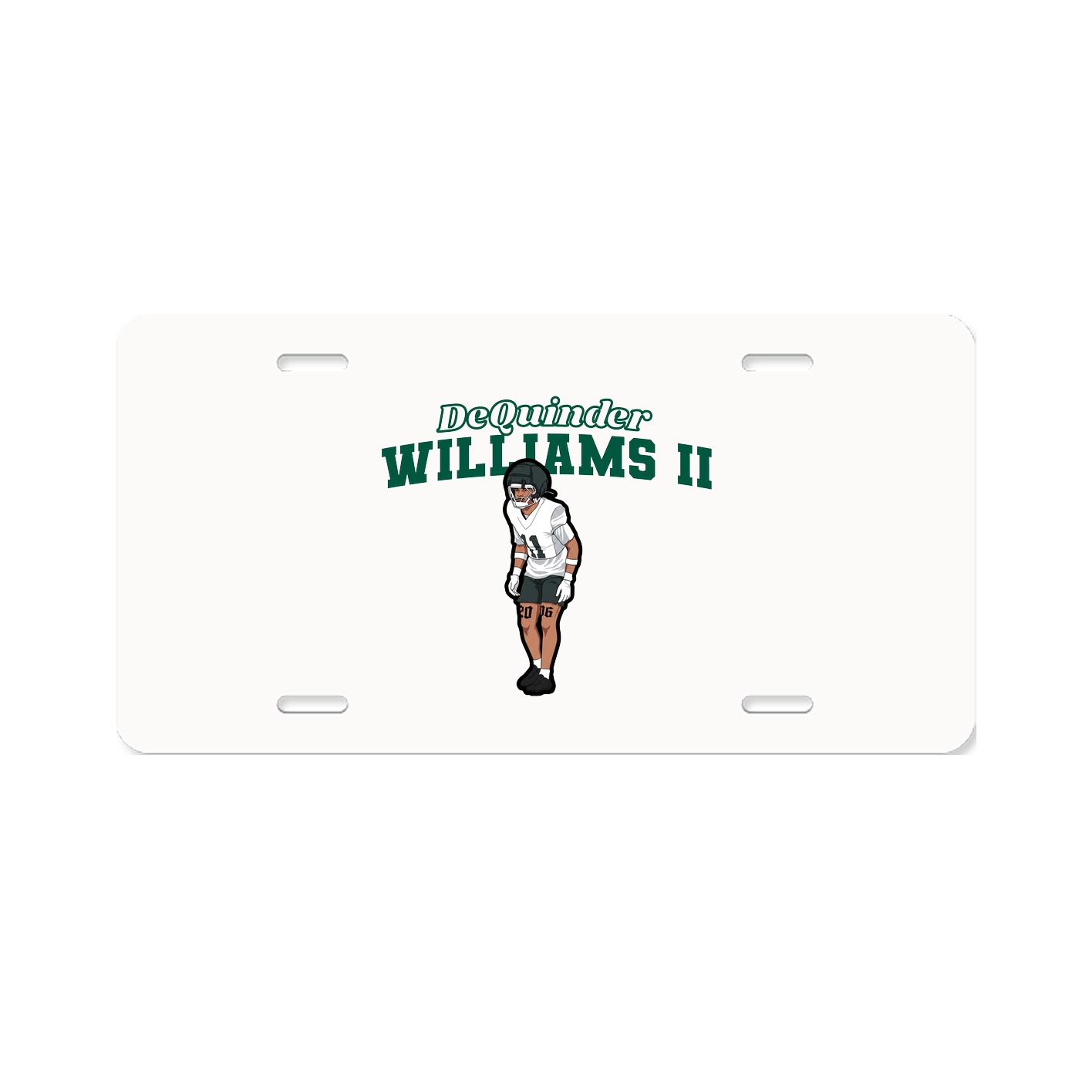 License Plate — Name Arch in Classic