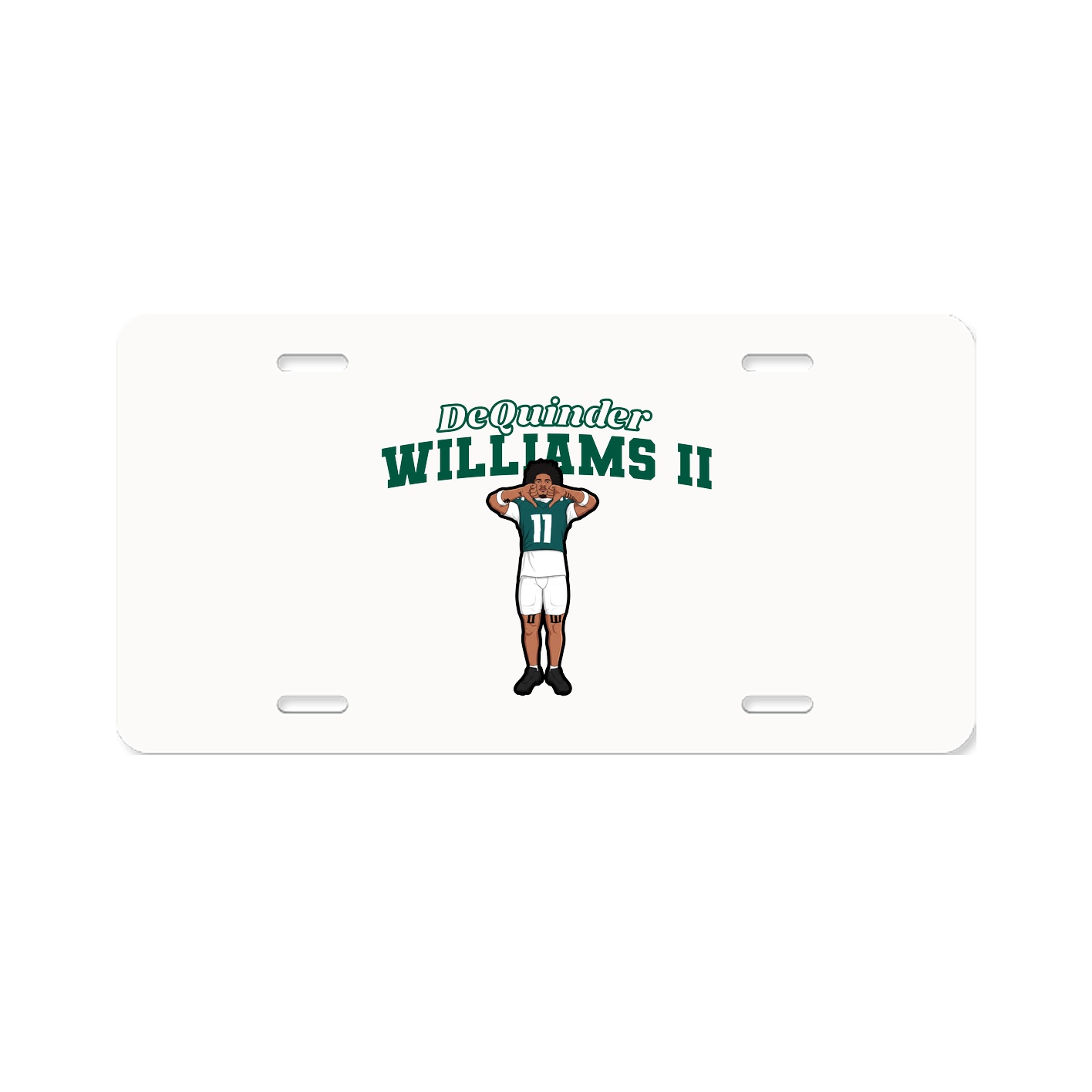 License Plate — Name Arch in Classic